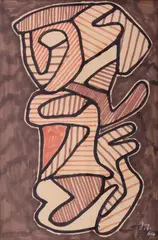 La Pleureuse by Jean Dubuffet, Drawing, sold Oct 2026