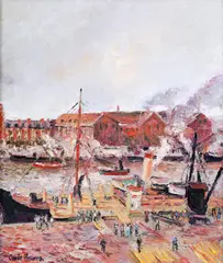 Cargots A Quai D'Apres Camille by Hugues Claude Pissarro, Painting, sold Oct 2026
