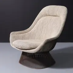 Untitled by Warren Platner, Bronze-Plated Steel Lounge Chair, sold Oct 2026