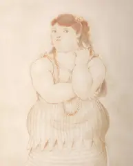 MUJER FUMANDO Offset by Fernando Botero, Lithograph, sold Oct 2026