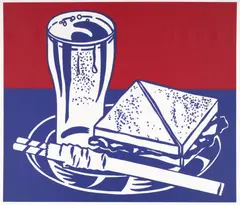 Sandwich And Soda by Roy Lichtenstein, Screenprint, sold Oct 2026