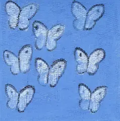 SULPHURS SKY (Butterflys) by Hunt Slonem, Painting, sold Oct 2026