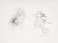 UNTITLED (Two Figures) Offset by Willem de Kooning, Lithograph, sold Oct 2026