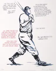 UNTITLED (We Sent Him...) by Raymond Pettibon, Silkscreen, sold Oct 2026