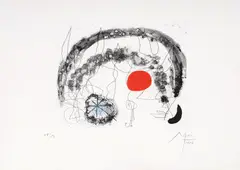 UNTITLED (One by Joan Miró, Plate) Etching & Aquatint, sold Oct 2026
