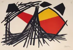 Les Boucliers by Alexander Calder, Lithograph, sold Oct 2026