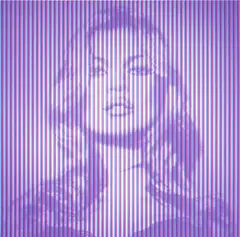FAME MOSS (Cyan on Magenta) by Thierry Guetta, Screenprint, sold Oct 2026