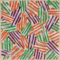 Cross Hatch by Jasper Johns, Screenprint, sold Oct 2026