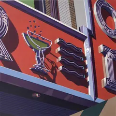 Champagne by Robert Cottingham, Screenprint, sold Oct 2026