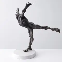 UNTITLED (Flying Man) by John Silk Deckard, Bronze Sculpture, sold Oct 2026