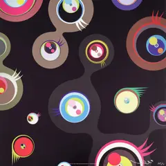 JELLYFISH EYES BLACK 2 Offset by Takashi Murakami, Lithograph, sold Oct 2026