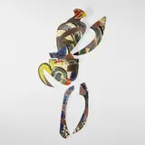 Balustrade Relief Vase 77 by Betty Woodman, 1993, glazed earthenware, sold Apr 2024