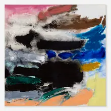 Henge by Friedel Dzubas, 1985, Magna acrylic on canvas, sold Apr 2024