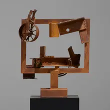 Untitled by Richard Stankiewicz, 1981, steel, sold Apr 2024