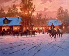 Autumn Glow by Gary Lynn Roberts, Oil on canvas, sold Apr 2024