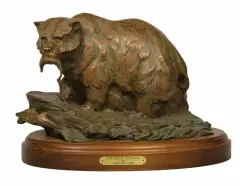 Chum Run at Irish Creek by Sandy Scott, Bronze, cast 1/50, sold Apr 2024