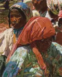Youth and Age by George Carlson, Pastel, sold Apr 2024