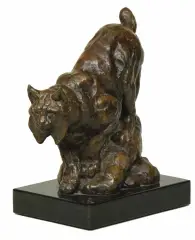 Grey Ghost-Lynx by Kenneth Bunn, Bronze, cast 26/35, sold Apr 2024