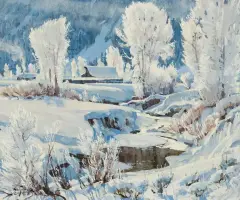 Ghosts of the Morning by Conrad Schwiering, Oil on board, sold Apr 2024