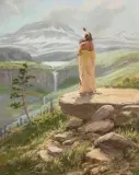 The Uncivilized by Joe Beeler, Pastel, sold Aug 2024