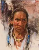 Dogrib Brave by Harley Brown, Pastel, sold Aug 2024