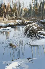 Before the Freeze by John Seerey-Lester, Oil on canvas, sold Aug 2024