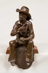 Just a Pinch by Gordon Snidow, Bronze, cast 22/40, sold Aug 2024