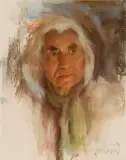 Chief Dan George by Harley Brown, Pastel, sold Aug 2024