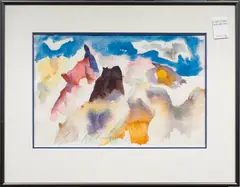 Untitled by Samuel Colburn, 1942, watercolor, sold Jul 2026