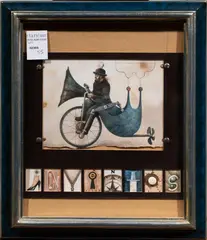 Untitled by Waldo Saavedra, mixed media on paper, sold Jul 2026
