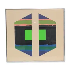Untitled by Paul Reed, screenprint on paper titled Gilport One, sold Aug 2026