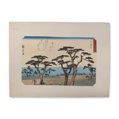 Untitled by Utagawa Hiroshige, 1930, woodblock print on paper titled Odawara, sold Aug 2026