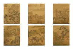 Untitled by Wang Hui, ink and colour, offered May 2019