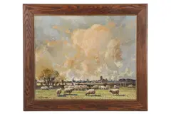 Untitled by Tom Campbell, Oil on board, offered May 2019