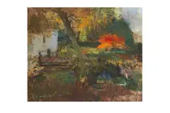 R.a. (b. 1930) by Frederick Cuming, oil on canvas, offered Apr 2019