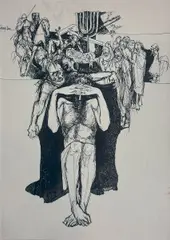 Untitled by Arup Das, Pen and Ink on Paper, sold May 2025