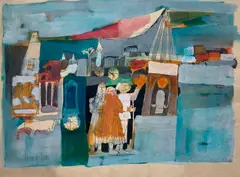 Untitled by Arup Das, Mixed Media on paper, sold May 2025