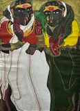 Untitled by Thota Vaikuntam, Gouache on Paper, sold Feb 2025