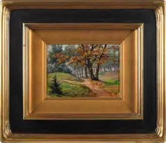 landscape by Fern Coppedge, oil on board, sold Jan 2013