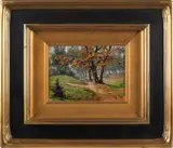 landscape by Fern Coppedge, oil on board, sold Jan 2013
