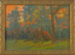 landscape by Ben Austrian, oil on board, sold Jan 2013