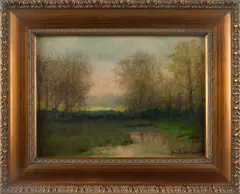 landscape by Ben Austrian, oil on canvas, sold Jan 2013