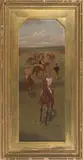 horse racing scenes by Edward Algernon Stuart Douglas, oil on panel, sold Jan 2013