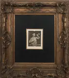 of a boy blowing bubbles by Edouard Manet, etching, sold Jan 2013