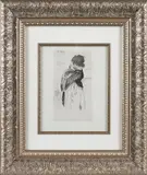Untitled by Edouard Manet, etching, sold Jan 2013