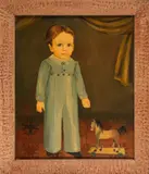 portrait of a boy by Jeanne Davies, oil on canvas, sold Jan 2013