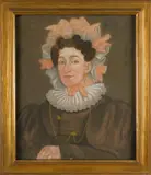 portrait of a woman by Micah Williams, pastel, sold Jan 2013