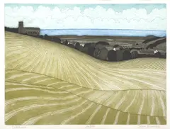 Salthouse by John Brunsdon, etching, sold Jan 2025