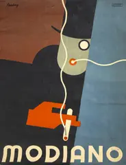 Modiano Poster by Róbert Berény, lithograph, sold Jan 2025