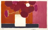 Anemones by Bernard Cathelin, 1988, lithograph, sold Jan 2025